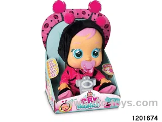 14-inch  crying baby doll with music/baby teat
