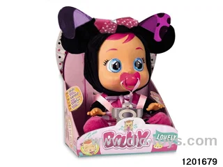 14-inch  crying Minnie baby doll with baby teat/cry/music functions