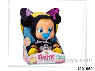 14-inch  crying Mickey baby doll with baby teat/cry/music functions