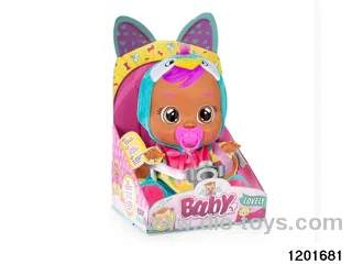 14-inch  crying parrot baby doll with baby teat/cry/music functions