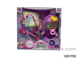 14-inch  baby doll with baby teat/cry/music/stethoscope /light //water-absoring bottle functions
