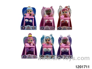10-inch  baby doll with baby teat/cry/music/light //water-absoring bottle functions