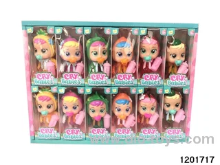 6-inch baby doll with cry function in 12pcs dispaly box