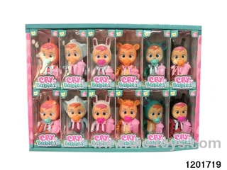 6-inch baby doll with cry function in 12pcs display box