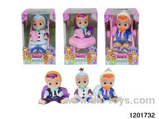 6-inch baby doll with cry functionin ,3 stytle mix