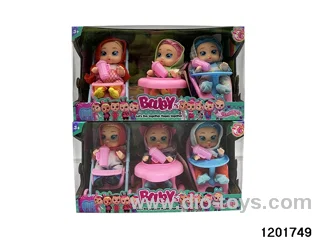 6.5-inch baby doll with cry function,6 stytle mix