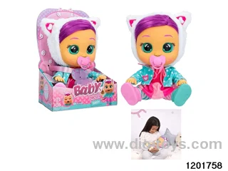 14-inch baby doll with baby teat and bottle/ self-heating clothes/cry function