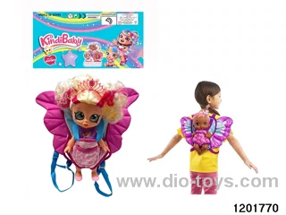 16-inch doll with shaking its head function and butterfly backpack