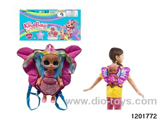 16-inch doll with shaking its head function and butterfly backpack