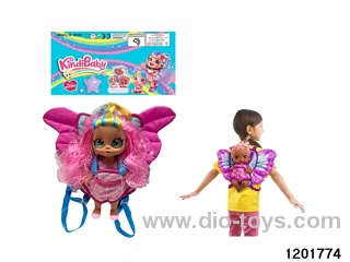 16-inch doll with shaking its head function and butterfly backpack