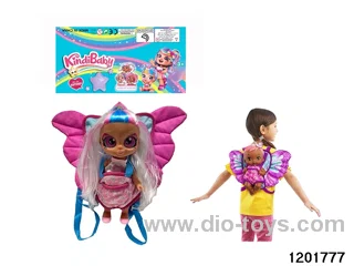 16-inch doll with shaking its head function and butterfly backpack