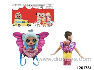 16-inch doll with drinking /pee functions and butterfly backpack