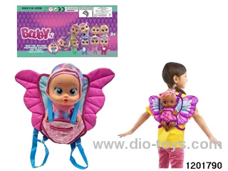 14-inch  baby doll with baby teat/self-heating clothes/cry/music functions