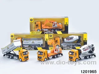 yellow pull-back alloy engineering car
