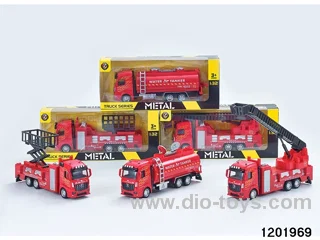 pull-back alloy fire truck