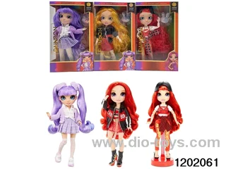 10 inch 12 jointed real body doll set with hairpins in window box