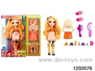 10 inch 12 jointed real body doll set in window box