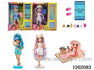 10 inch 12 jointed real body doll set in window box