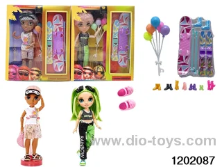 10 inch 12 jointed real body doll set in window box