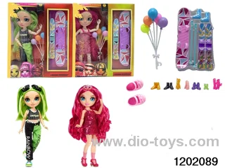 10 inch 12 jointed real body doll set in window box