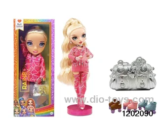 16 inch doll set with lights and music in window box