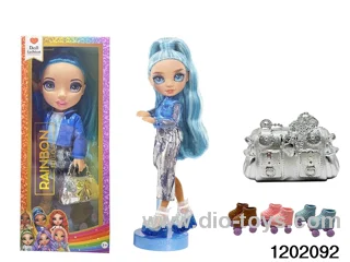 16 inch doll set with lights and music in window box