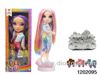 16 inch doll set with lights and music in window box