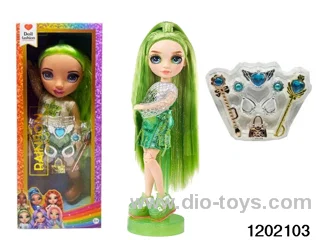 16 inch doll set with lights and music in window box
