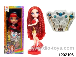 16 inch doll set with lights and music in window box