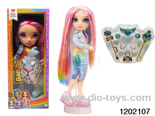 16 inch doll set with lights and music in window box