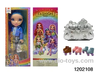 16 inch doll set with lights and music in window box