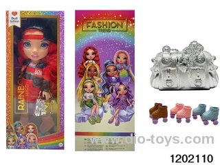 16 inch doll set with lights and music in window box