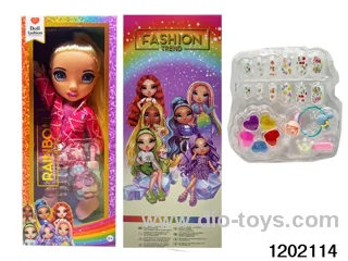 16 inch doll set with lights and music in window box