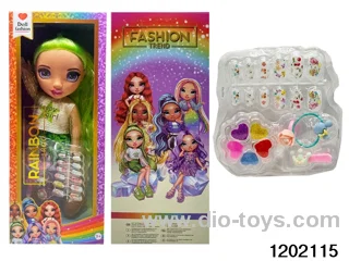 16 inch doll set with lights and music in window box