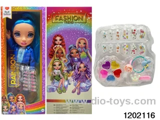 16 inch doll set with lights and music in window box