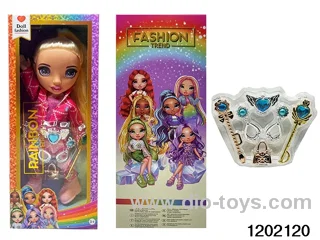 16 inch doll set with lights and music in window box