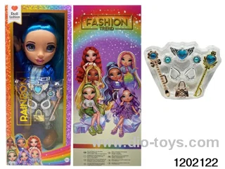 16 inch doll set with lights and music in window box