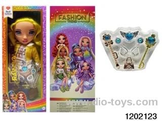 16 inch doll set with lights and music in window box
