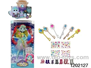 10 inch 12 jointed real body doll set in window box