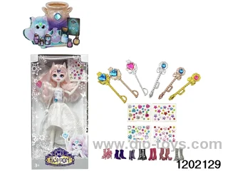 10 inch 12 jointed real body doll set in window box