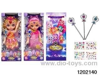 14 inch real body doll set with music and light in window box