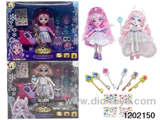 6.5 inch 12jointed real body dollset in window box