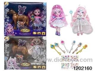 6.5 inch 12jointed real body dollset in window box