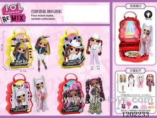 REMIX SURPRISE - 4 Color Carrying Case (with 1 big doll) - with lights
