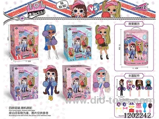 Surprise Cheerleaders 4 Color Canister Bucket with One Doll