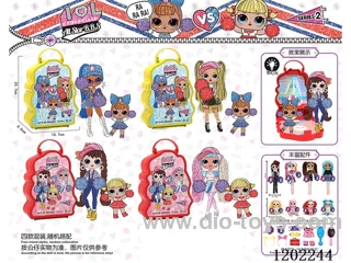 Surprise Cheerleaders New Tote Box with Lights (with one big doll and one small doll)