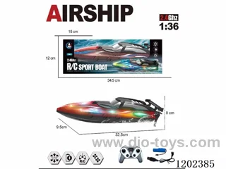 2.4G Twin Paddle High Speed RC Boat(Battery included)