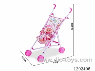 Plastic cart with 10 inch boy's music figurine
