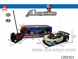 1: 18 Four way 3D Lighting Remote Control Car not included battery