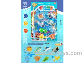 Fishing Set (Magnetic Fishing Rod + Transparent Fish Simulation 9pcs)